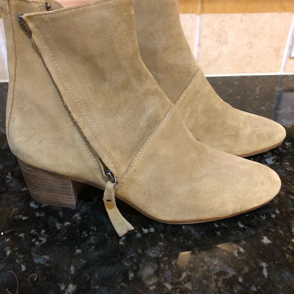 Suede tan boots